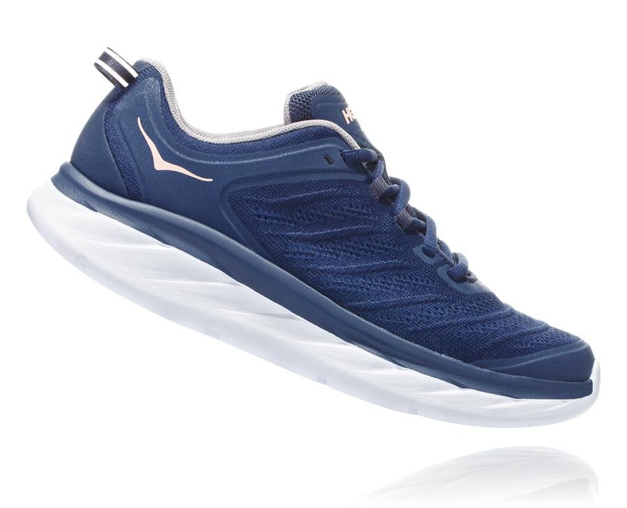 Hoka One One Hardloopschoenen Dames - Akasa - Blauw/Wit - KP0379584